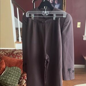 Elegant Brown Suit Set